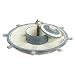 Grasslands Road by The Sea Seaworthy 14-Inch by 4-3/4-Inch Ship Wheel Chip And Dip with Sailboat Spreader