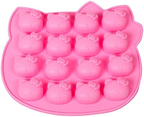 SinCook 16-Cavity Hello Kitty Cat DIY Candy Baking Chocolate Cake Ice Jelly Pudding Silicone Molds
