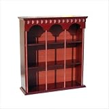 9 Hole Dentil Curio in Cherry