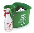 San Jamar KP500 Green Kleen-Pail Caddy System