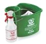 San Jamar KP500 Green Kleen-Pail Caddy System