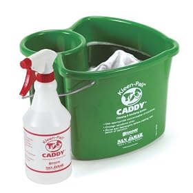 San Jamar KP500 Green Kleen-Pail Caddy System