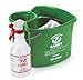 San Jamar KP500 Green Kleen-Pail Caddy System