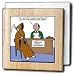 Rich Diesslins Funny Religious Light Cartoons - Death Applies for a Seminary Job - Tile Napkin Holders