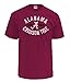 MJ Soffe NCAA Alabama Crimson Tide Men's Pro Weight Short Sleeve College Logo Tee, Large