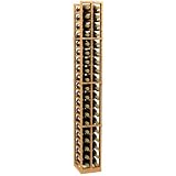 Allavino CKC-302 38 Bottle 2 Column Individual Pine Wood Wine Rack Unfinished