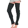 Super Long Cable Knit Leg Warmers in Black, Charcoal Heather, Burgundy, Pink and Ivory By Foot Traffic