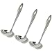Chef Craft Platinum Series Stainless Steel Heavy Gage Ladle | 7.75 Inches Long | 3-Pack