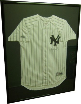 Roger Clemens Framed Autographed/Hand Signed New York Yankees Pinstripe Jersey