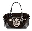 Juicy Couture Large Velour Splendour Studded Multifunction Bag Tote Black