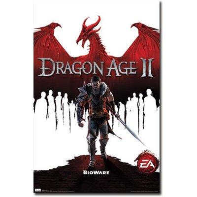 Dragon Age II Hawke Video Game Poster Print - 22x34