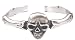 Gothic Skull & Bones Pewter Bracelet