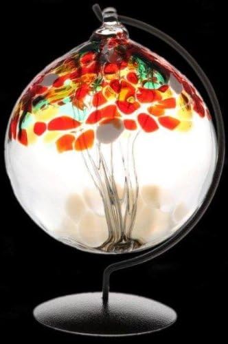 The Fall Tree of Life Small Glass Friendship Ball