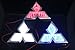 Car 3D LED LOGO lights emblem badge sticker Lamp for Mitsubishi Lancer BLUE