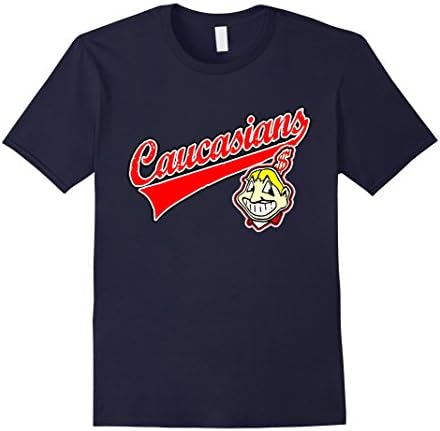 Men's Cleveland Caucasians Bomani Parody Funny T-Shirt XL Navy