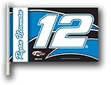 Set of 2 Set of 2 Ryan Newman CAR FLAG w/Wall Brackett Set of 2 - NASCAR