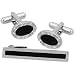 Chiave Greca by Enrico Pardini silver metal clip and cufflinks