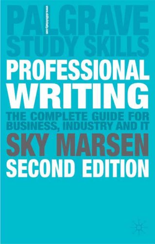 Professional Writing: 2nd Edition (Palgrave Study Guides)