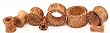 Tiki Tubes - Coconut Wood Plug - Sold as a Pair - 8 Gauge