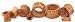 Tiki Tubes - Coconut Wood Plug - Sold as a Pair - 8 Gauge