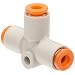 SMC KQ2T Series PBT Push-to-Connect Tube Fitting, Union Tee