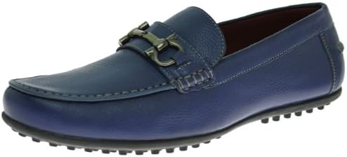 Natazzi Italian Leather Mens Shoe Kenzo Slip-On Driving Moccasin Loafer 3 Colors (Blue, 11 D(M) US / 44 (M) EU)
