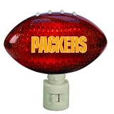 Pack of 2 NFL Green Bay Packers Football Shaped Night Lights