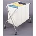 Laundry Sorter - Folding 3 Compartment Cart - Canvas Image