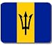 Barbados Bajan Flag Mousepad Mouse Pad Mat