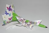 Happy Birthday Butterfly Pattern Duct Tape Flower Pen