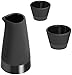 Magisso 70624 Self Cooling Sake Set, Ceramic, Black