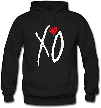 LHZO Printing Boy's The Weeknd XO Graphic Cotton Hoodie Sweatshirt Medium Black