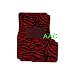 A Set of 4 Universal Fit Animal Print Carpet Floor Mats for Cars / Truck - Zebra