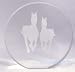 Acrylic Round Horses Cake Top