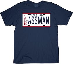 Seinfeld Assman NYC Plate Navy T-shirt Tee