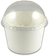 4 oz Paper Cup Dome Lids - 1,000 / Case