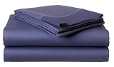 Pinzon Medallion Cotton Sateen Queen Sheet Set, Indigo