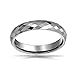 Fathers Day Gift Multi Faceted Tungsten Ring Wedding Band 4mm