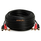 S-Video & 2x RCA Audio Cable Combo Gold Plated 75 feet 75ft