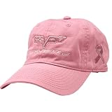 Chevy Corvette C6 Ladies Unconstucted Pink Cap with Pink Embroidery