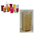 Carlisle Pebble Optic Drinkware Tumblers, 8 ounce, Smoke (One Dozen Dishwasher Safe Break Resistant SAN Plastic Drinking Glasses)