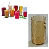 Carlisle Pebble Optic Drinkware Tumblers, 8 ounce, Smoke (One Dozen Dishwasher Safe Break Resistant SAN Plastic Drinking Glasses)