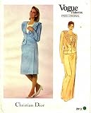 41dEoWUkR4L. SL160  Vogue 2913 Sewing Pattern Designer Christian Dior Jacket Skirt Top Suit Size 16   Bust   38