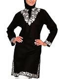 Black Embroidered Kurti