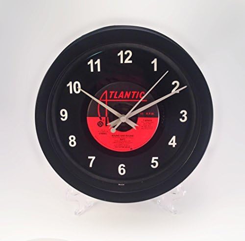 Ratt "Round And Round" Upcycled Vinyl Record 45 rpm Wall Clock One Of A Kind Record Clock