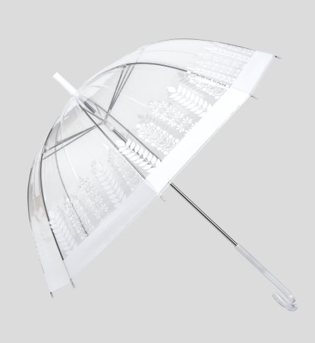Floral Patterned Clear Umbrella