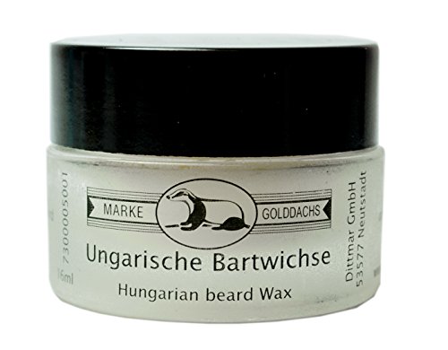 Pfeilring Germany Original Golddachs Hungarian Beard Wax, 0.54 fl. oz.