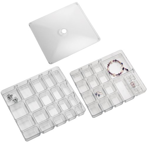 InterDesign Linus Small Jewelry Box, Clear