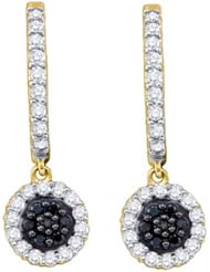 0.49CTW BLACK DIAMOND FASHION EARRING