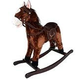 Jolly Ride Brown Rocking Horse Pony With Sound New